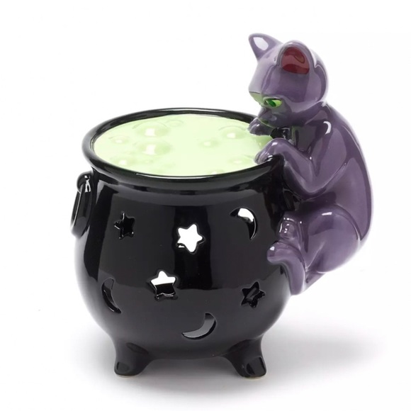 DISNEY Halloween Hocus Pocus Binx Cauldron Tealight Holder NWT - Picture 1 of 7